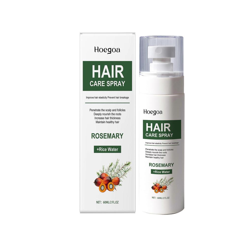 Hoegoa Rosemary Hair Care Spray Refreshing, Volumizing, Herbal, Smooth, Shiny, Portable Spray For Daily Hair Care