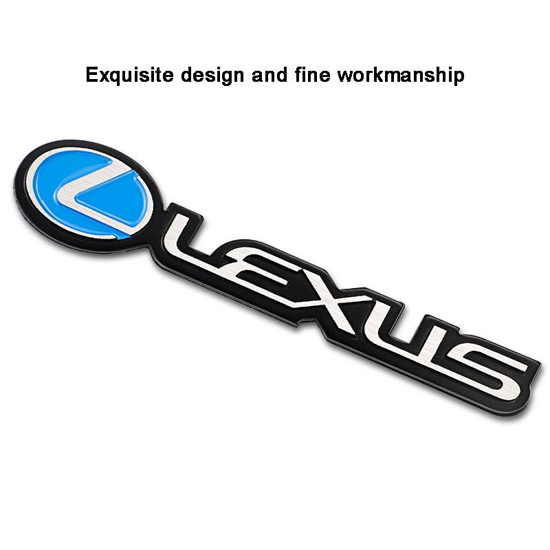 3D Metal Stickers Car Trunk Badge Emblem For Lexus F SPORT LBX NX RX 350h 450h Plug-in Hybrid ES UX 300e GS GX IS LS LX CT LC RC AFG1