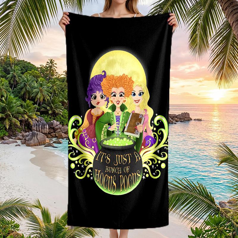 Large Beach Towel Quick Dry Absorbent Towel For Beach IndoorHocus Pocus Sanderson Sisters