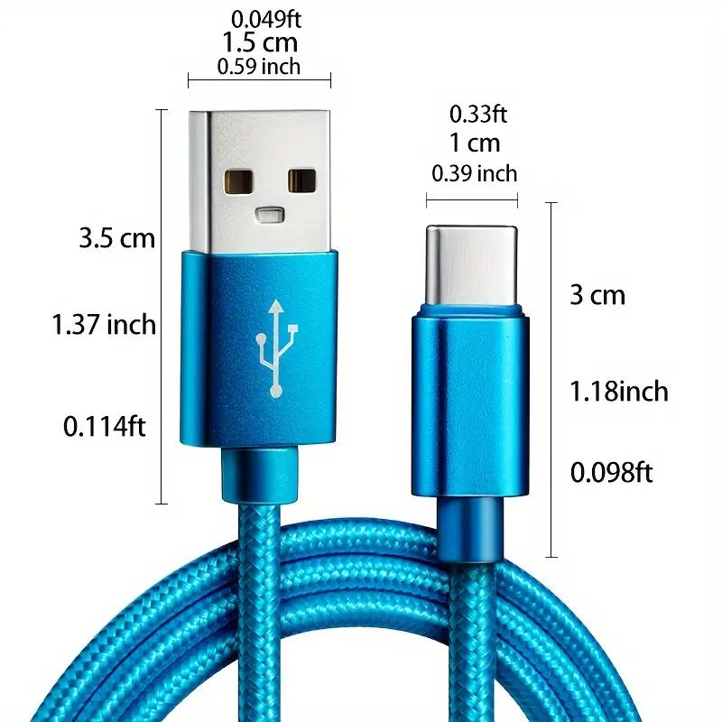 2M Long Fast Charging USB Type C Cable for Samsung, Redmi, and OnePlus - High-Speed Data Transfer and Durable Design