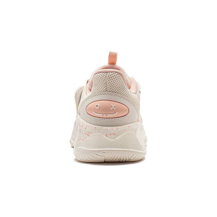 Li Ning Comfortable Low Top Kids Casual Shoes Kids Casual Shoes White Pink YKCQ198-22