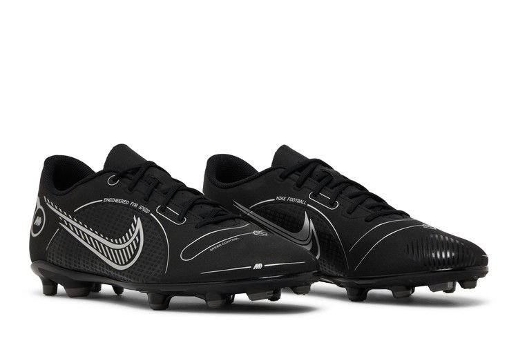 Men's Sneakers Nike Mercurial Vapor 14 Club MG 'Black Metallic Silver'