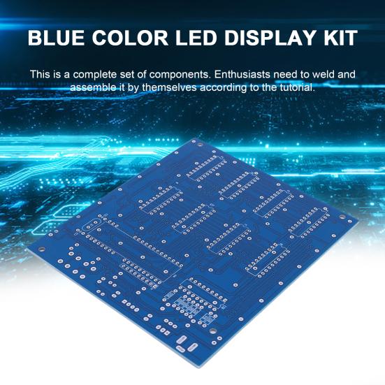

1 комплект Electronics Kit 3D8 8x8x8 Багатокольоровий світлодіодний дисплей DIY Комплект електронних компонентів Електронні аксесуари синій