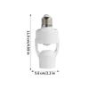 Motion Sensor Light Socket E27 Screw Infrared Radar Sensor Smart Bulb Holder Adapter for Home Porch Garage Basement Lighting