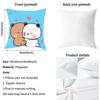 P-Panda Bubu And Dudu Cushion Cover Reversible Plush Pillow Cover – For car, sofa, bedroom, perfect as a gift.