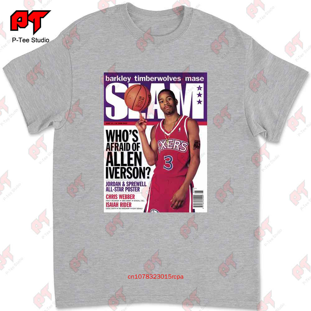 Slam Who S Afraid Of Allen Iverson Tshirt Tee EQ59
