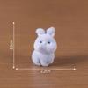Plush Figurines Cute Little Rabbits Family Figurines Adorable Decorative ItemsKeychains Bags Accessories and Small Ornaments