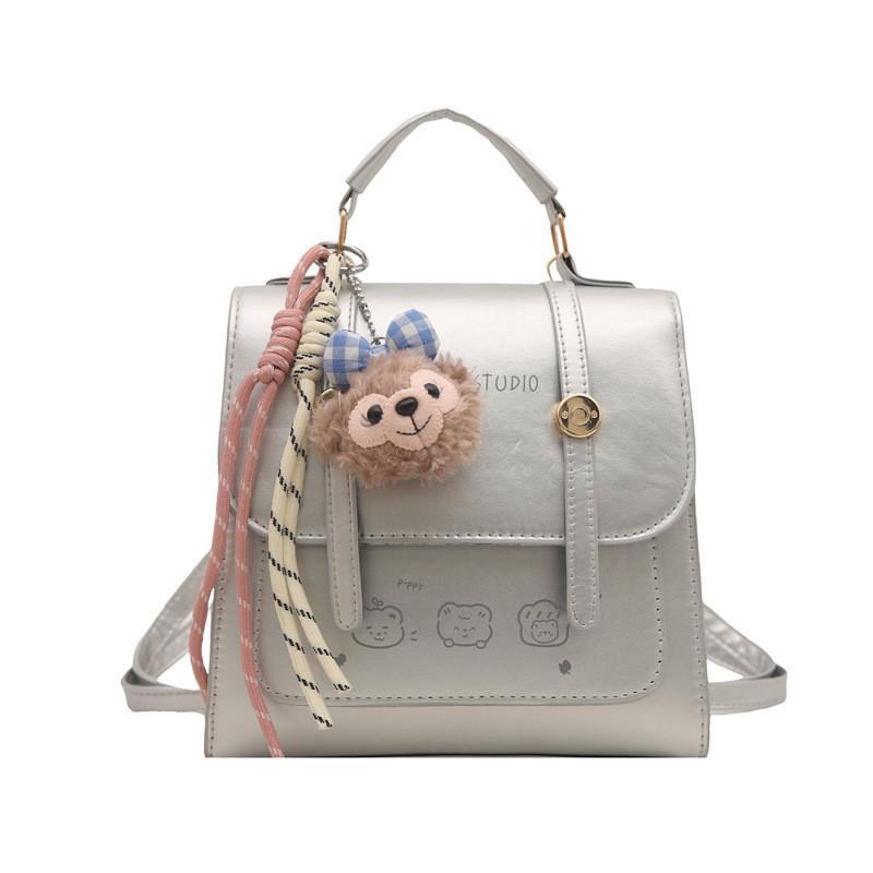 Pu Material School Style Backpack With Durable Stitching For Daily Use