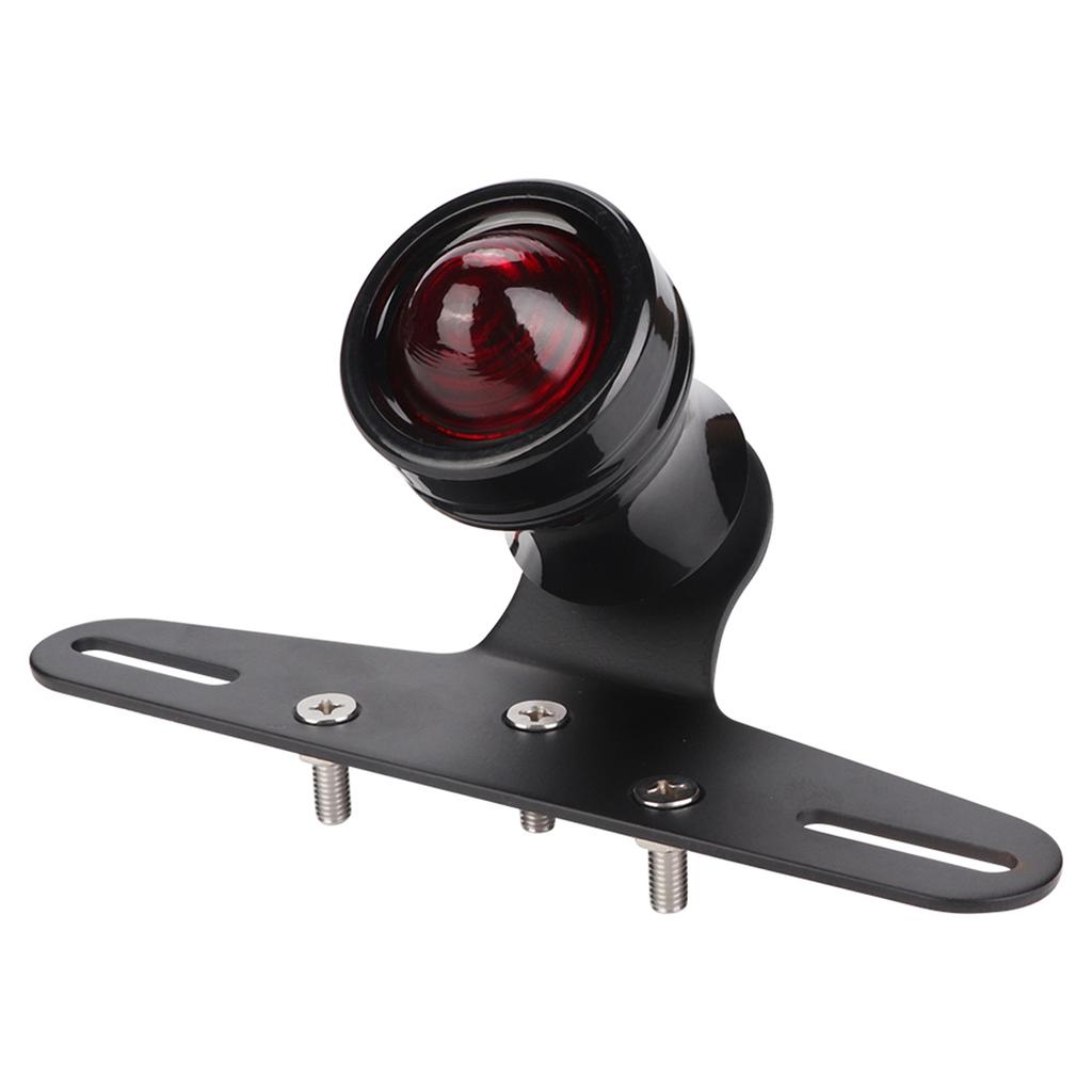 Universelles Motorrad Retro Konvexe Linse LED Rücklicht Bremslicht