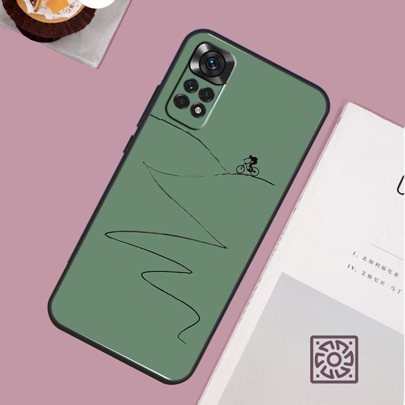 MTB Mountain Bike Cycling Bicycle Case For Xiaomi Redmi Note 12 9 10 11 13 Pro Plus 9S 10S 11S 12S Redmi 12 10C 12C 13C Cover