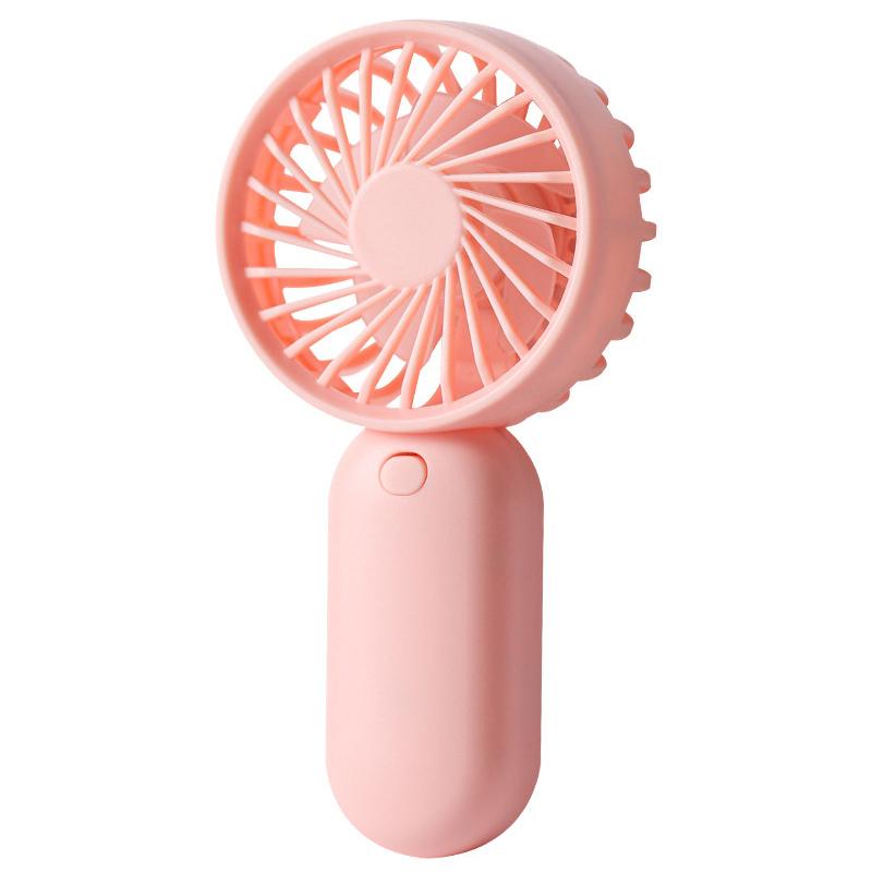 Colorful Portable Handheld Mini Fan Aaa Battery Power Supply Mute Air Cooling Cooler For Summer  Trip Travel Home Office