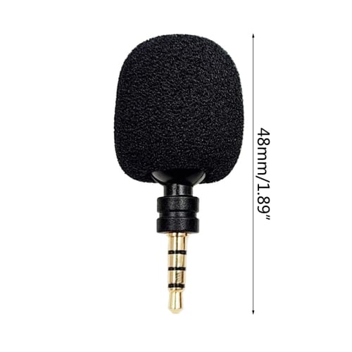 Mini Bendable 3.5mm Jack Microphone Portable Small Microphone for Sound Card Recorder Mobile Phone Smartphone Mini Mic