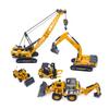 Моделі Техніки Литі Іграшки Навантажувач Бульдозер Екскаватор Баштовий Кран Інженерний Трактор для Хлопчиків Сплав+ПластикІнерційний Рух