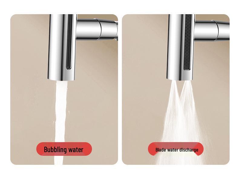 Cross-Border Waterfall Swivel Faucet for Basin, Sink, and Balcony with Extendable Hot and Cold Function