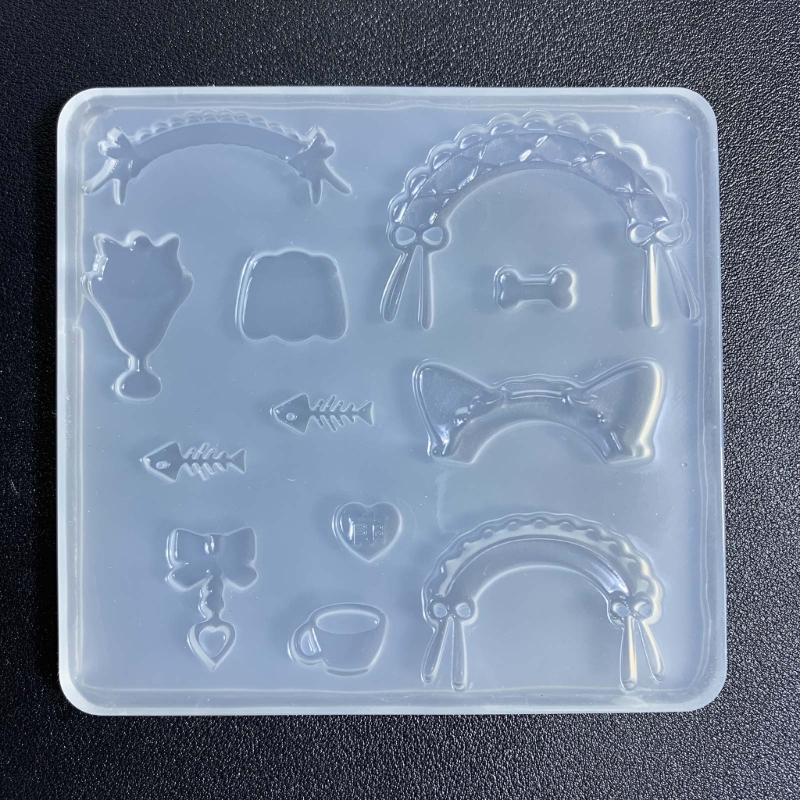 Maid Cosplay Resin Mold Jewelry Fillings Resin Silicone Mold Jewelry Tools Nail Art Craft
