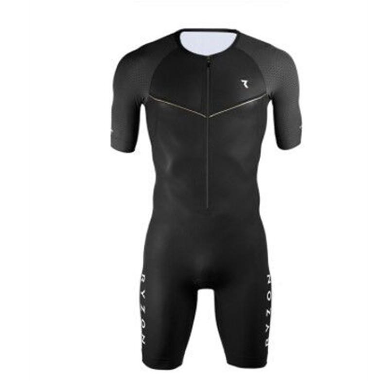 RYZONG Cycling Suit One-piece Men's Short-sleeved Silicone Cushion Outdoor Competition Bicycle Equipment