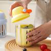 Vegetable Fruit Shaker Cup with Detachable Sauce Compartment Portable Large Capacity Breakfast Storage Container