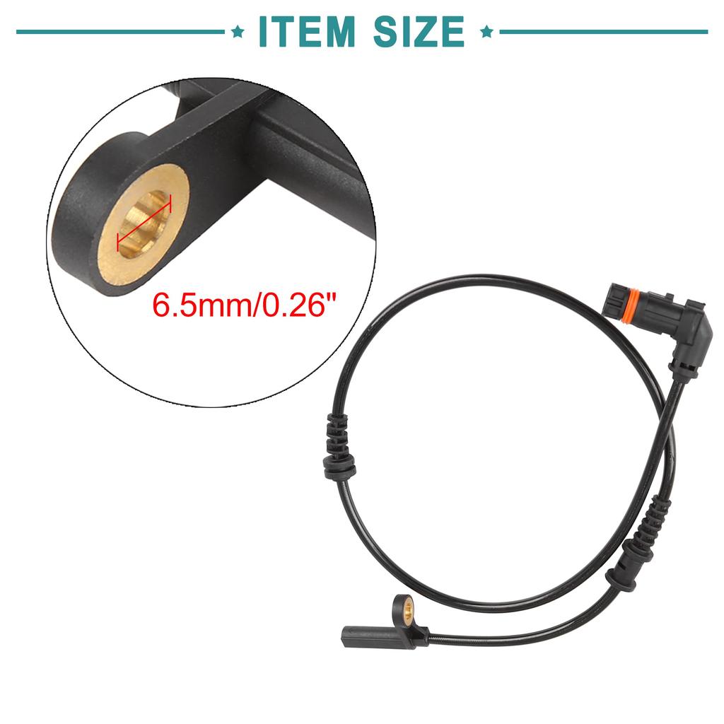 ACROPIX ABS Wheel Speed Sensor Front Left or Right for Mercedes-Benz C250 Black 1