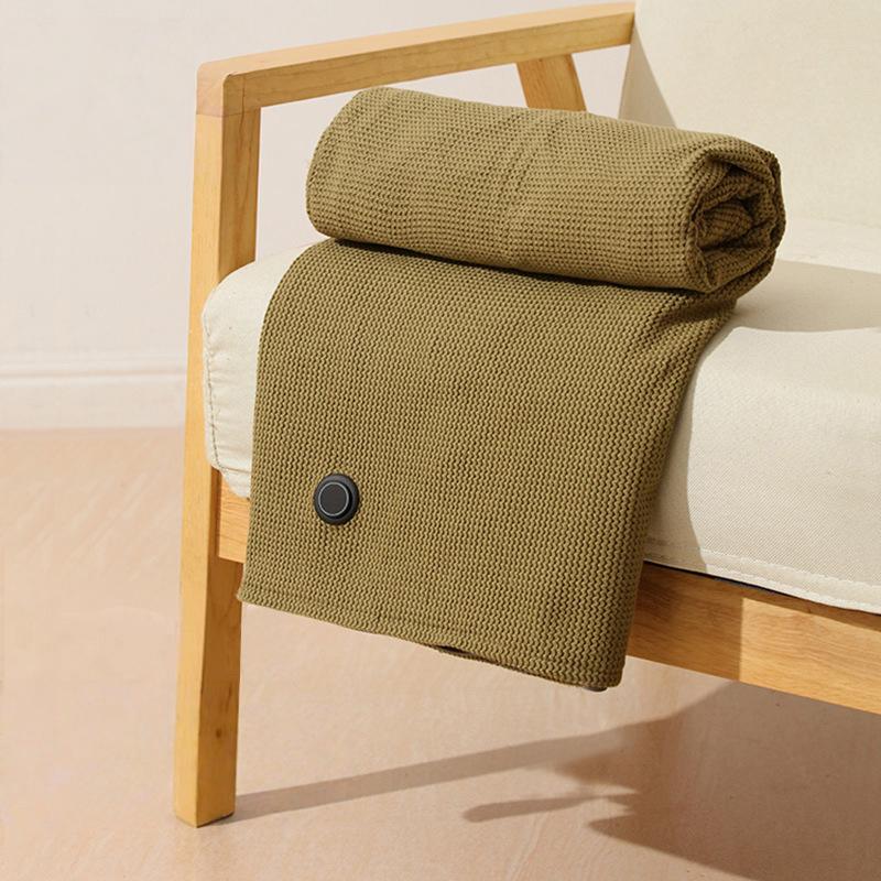 Heated Usb Electric Blanket Portable Warming Blanket Washable Shoulder and Knee Fast Heating Winter Home Camping Warm Blanket