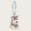 Cute Schnauzer Puppy Bag Pendant Girl Plush Doll Backpack Pendant Keychain Couple Gift