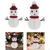 3D Christmas Ornament Made of Paper with Honeycomb Structure, Snowman, Home Decoration, Table