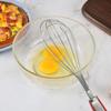 12 Inch Stainless Steel Egg Whisk Anti Slip Rubber Handle Handheld Manual Egg Mixer Stirrer Beater Kitchen Baking Cooking Tool