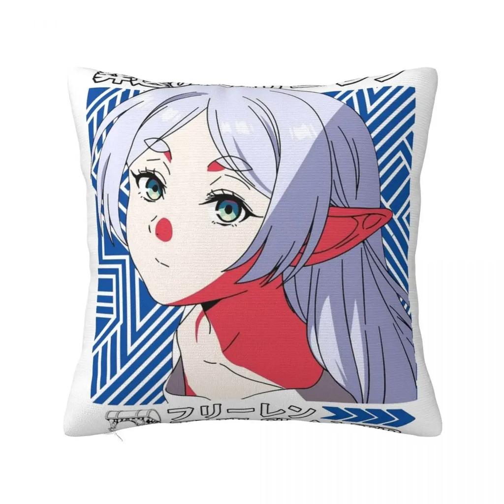 Sousou No Frieren Himmel Eisen Throw Pillow Cover Polyester Cushions for Sofa Novelty Cushion Covers