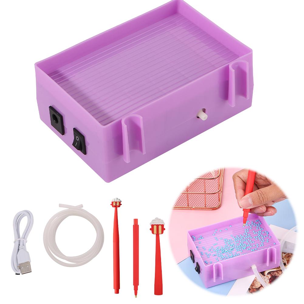 Electric Diamond Suction Tool USB Powered Suction Diamond Vacuum Device Portable Diamond Painting Suction Device for DIY