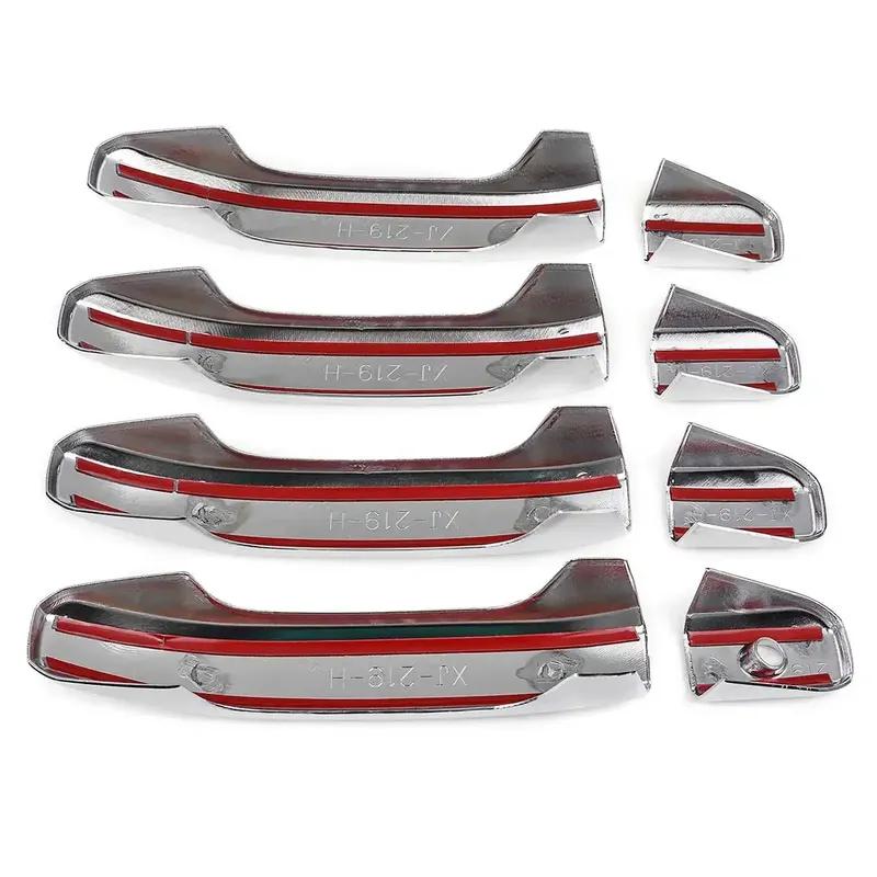 8pcs Set Car Exterior Door Handle Covers Chrome For Chevy Silverado 1500 2500 3500 for GMC 2014 2015 2016 2017 2018