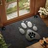 2D Paw Print Doormat Non Slip Game Room Rug Washable Kids Paly Carpet Floormat for Living Room Entryway Pet Lover Minimalist