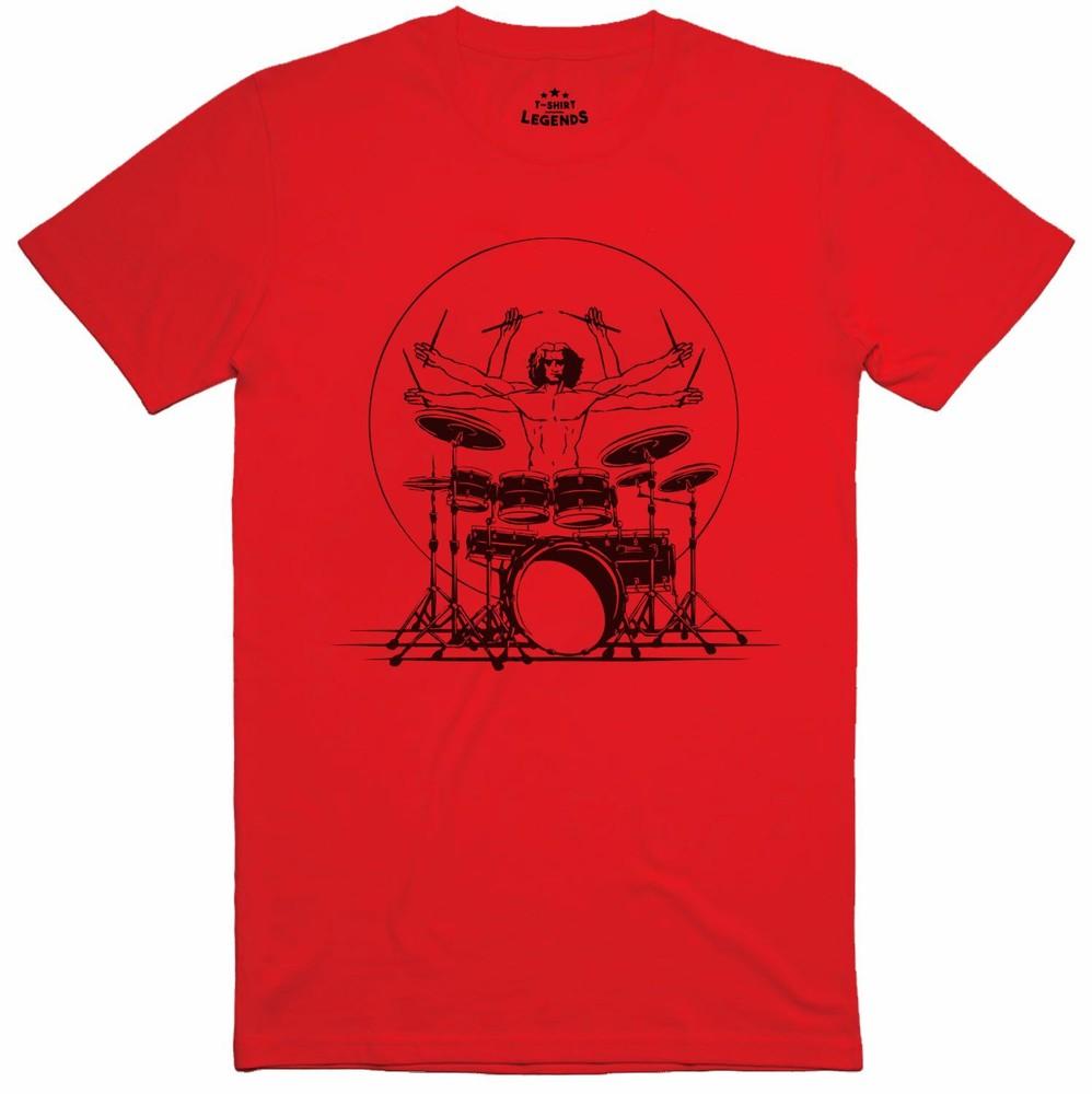 Unisexs T Shirt Extreme Drummer Rock Grunge Punk Band Regular Fit Tee S