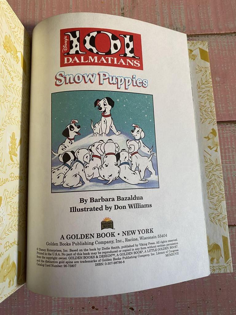 [USED] 101DALMATIANS Snow Puppies GOLDEN BOOKS
