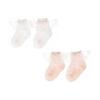 [Baby Koi] Baby Socks Socks Girls Newborn Cotton 2 Pair Set Non-slip Lace Cute Shichi-Go-San Birth Preparation Gift