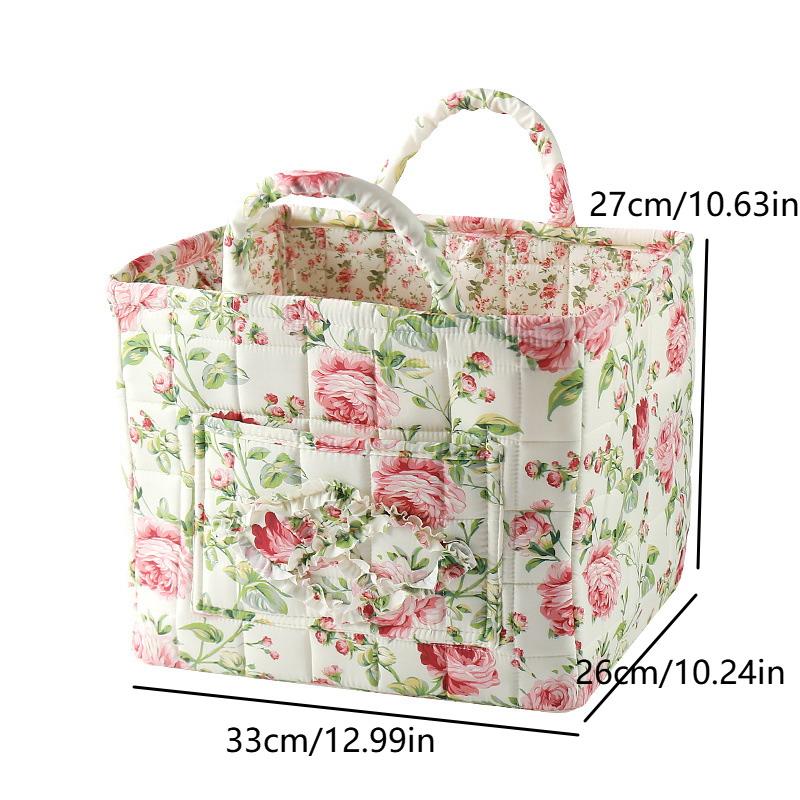 Korean-style Country Home Fabric Storage Basket, Portable Underwear And Sundries Organizing Box, Storage Basket