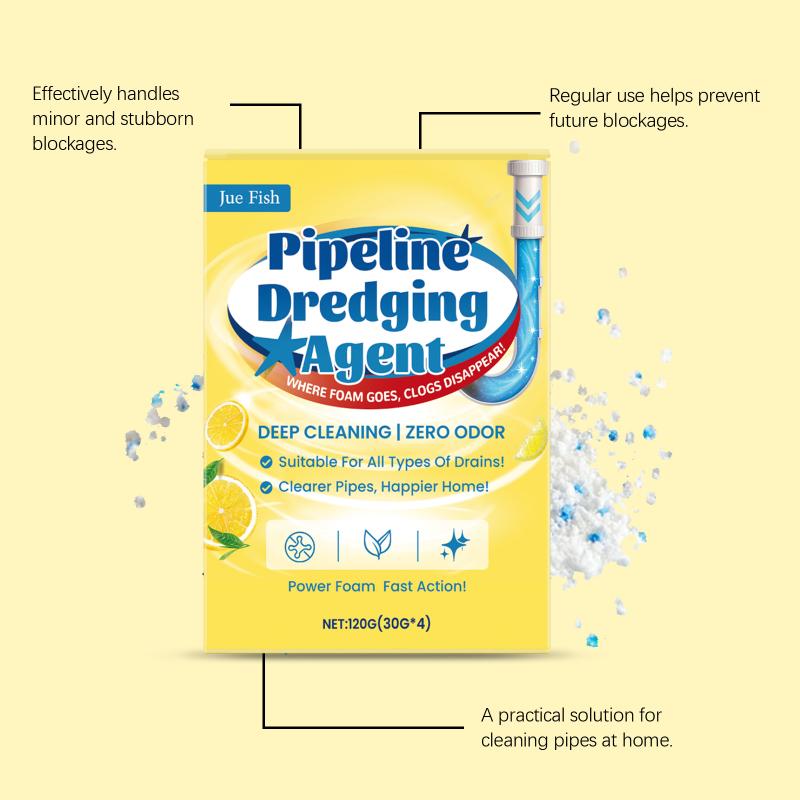 Sewer Unblocking Powder, Pipe Cleaning Powder, Unblocking Agent, Bubble Powder, Floor Drain Clogging Dissolution, Odor Removal