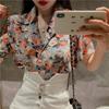 Retro Floral Chiffon Blouse - New Summer French Style
