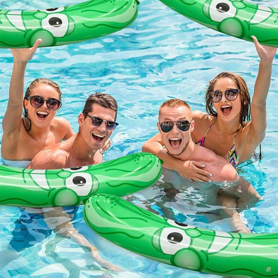 Giant Inflatable Pickle Toy Summer Kimchi Pool Float Fun Kimchi Party Prop Fun Novelty Gifts for Kimchi Lovers