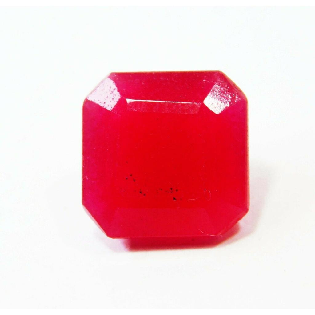Natural Red Ruby Loose Gemstone 9 ct Emerald Shape for Jewelry Making and Gem Collections