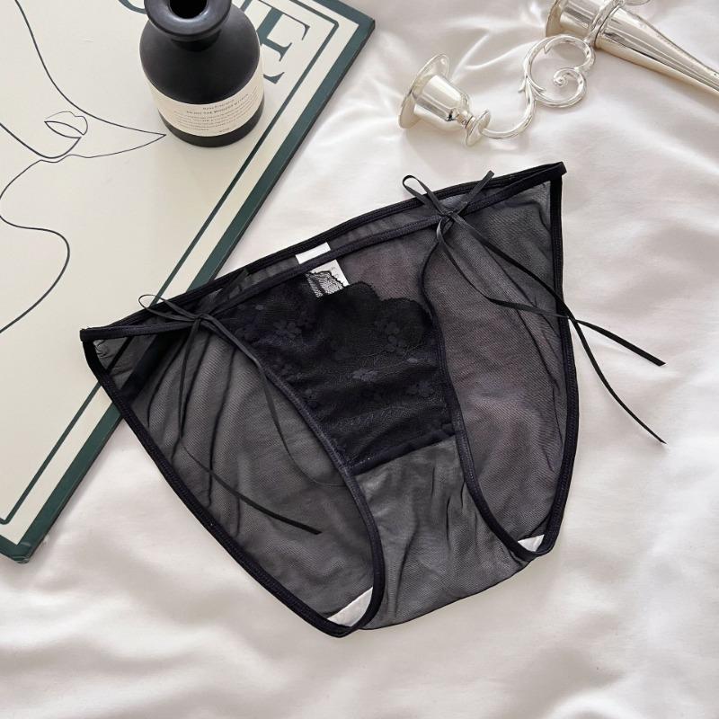 Ladies Want Lace Seamless Cotton Crotch Transparent Breathable Sexy Hot Mesh Underwear