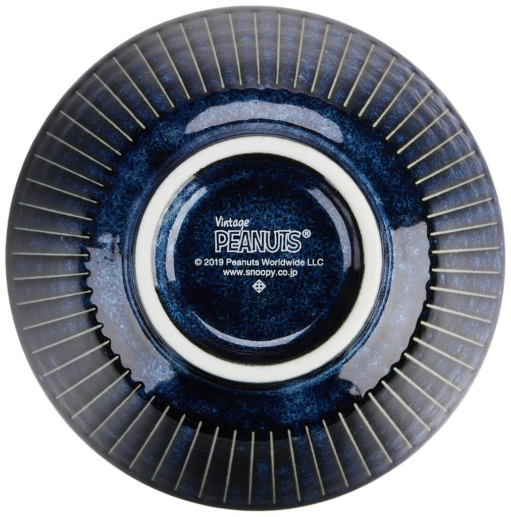 Kaneshotouki Peanuts Snoopy Indigo Rice Bowl 614110