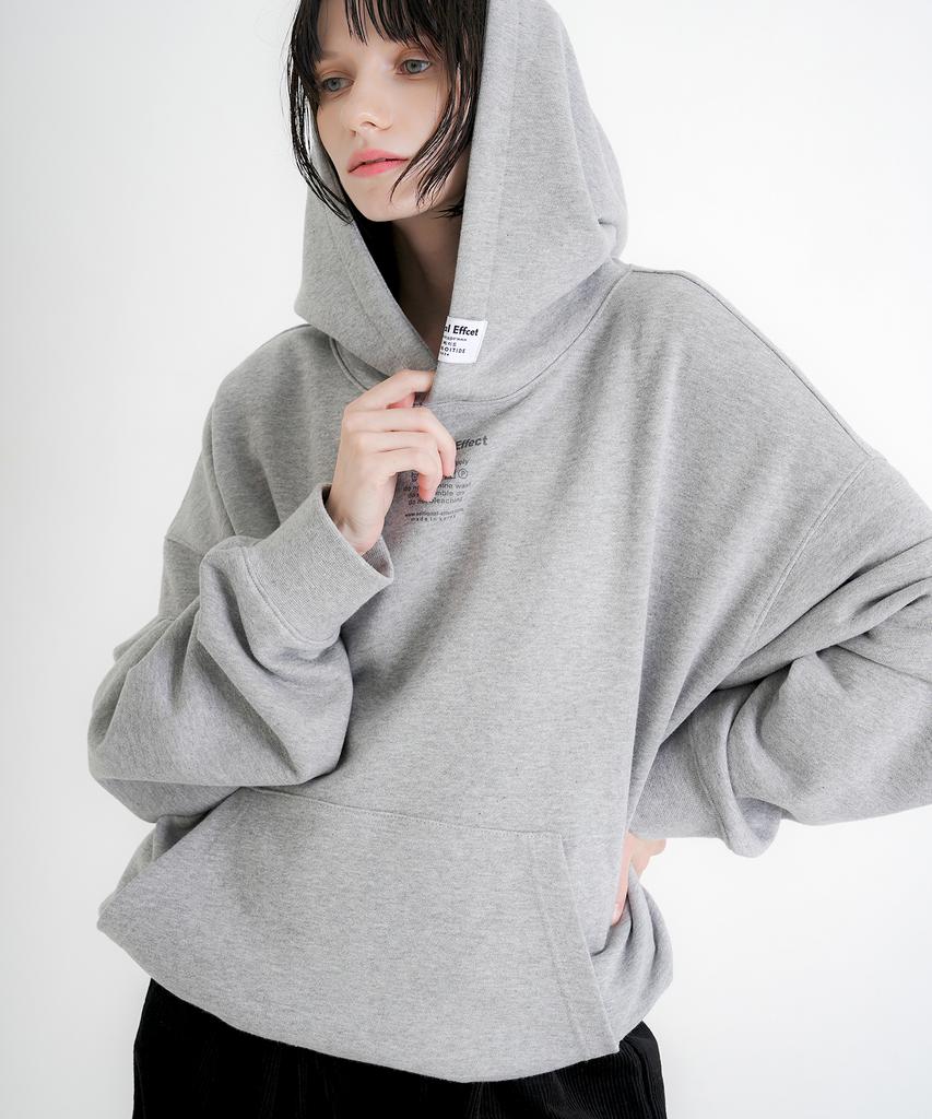 Additional Basic Label Oversized Hoodie_Gray