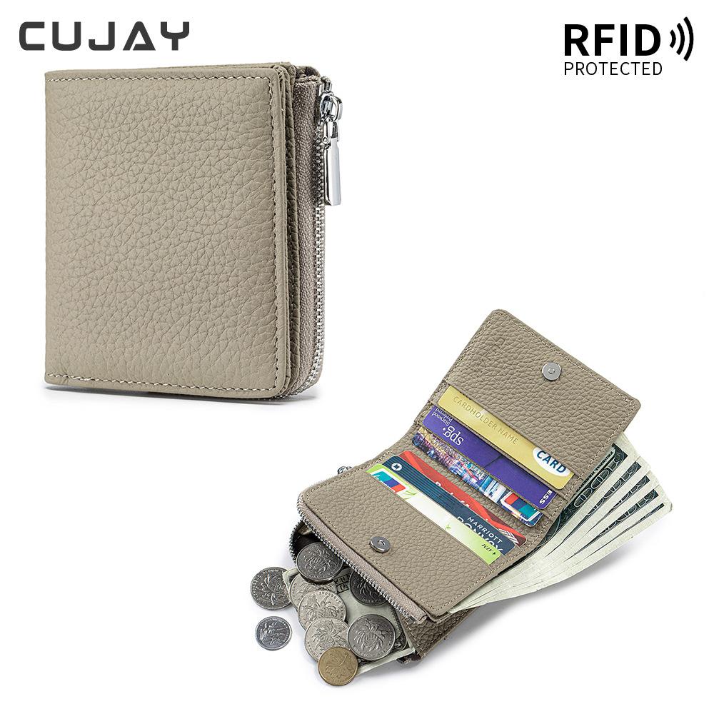 New Short Wallet Anti-theft Brush Women's Premium Wallet Multi-function Wallet