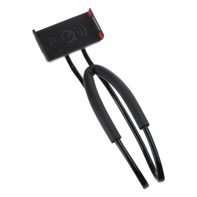 Universal Smartphones Mobile Phone Stand,Hanging on Neck Cellphone Mount Holder, Flexible Lazy Bracket