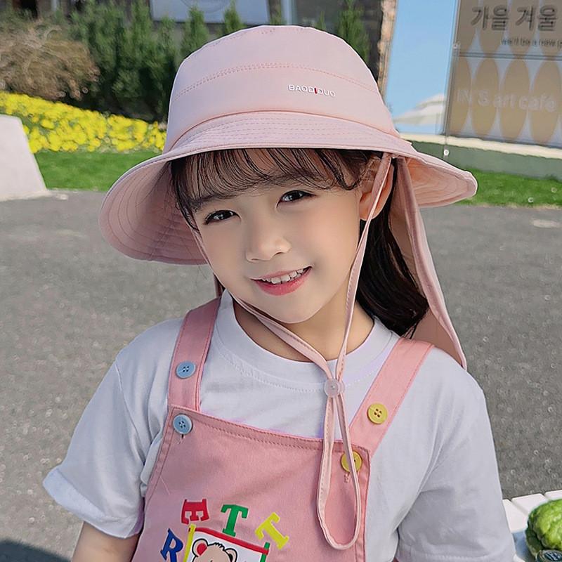 Kinder UV-Schutzhut mit breiter Krempe und weichem Stoff für den Strandurlaub