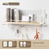 Lochfreies Lagerregal zur Wandmontage: Schlafsaal & Schlafzimmer Organizer Regal