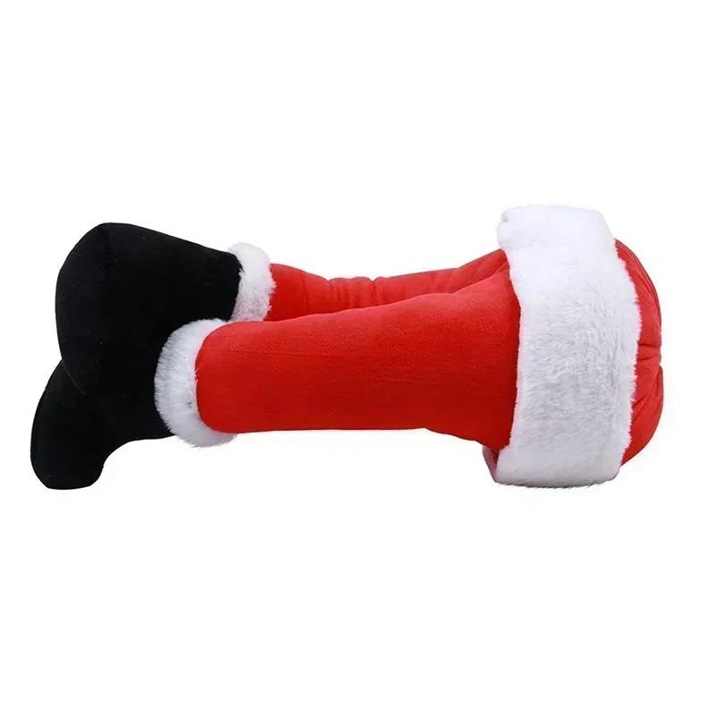 2024 Santa Claus Elf Plush Stuffed Leg Decoration Christmas Tree Ornaments Elf Long Legs Pendants New Year Christmas Party Decor