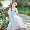Girls' 2026 Summer Hanfu Dress: New Chinese Style Tang Suit Costume
