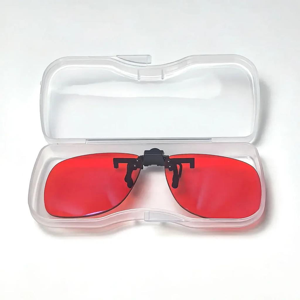 Red Lens Clip On Better Sleep Clipon  Black Polarized Sunglasses Clip On Big Size Square Shape Orange Lens Yellow Driving Lenses