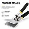 Ergonomic Handle Hand Seamer Pliers 6 Inch Offset Straight Jaw Seamer  HVAC Ductwork