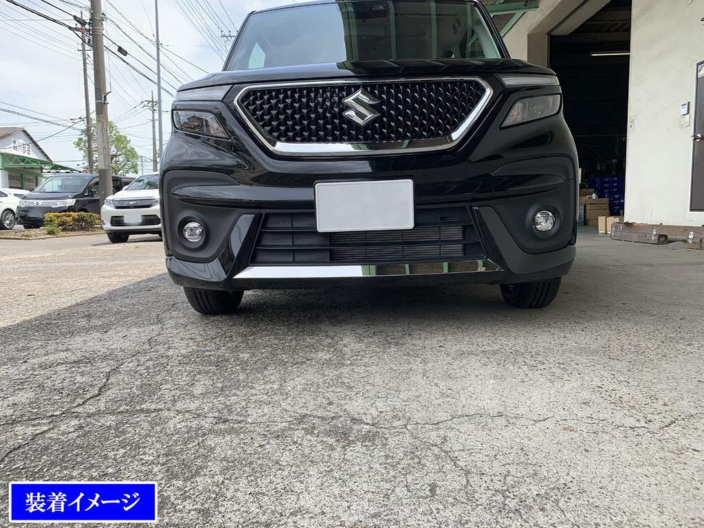 BRIGHTZ Stainless Steel Front Bumper Lip Cover for Solio Bandit 37 Ultra-Mirror MA37S/MA47S (Pre-facelift) [FRO-LIP-045]